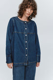 Marle Seam Shirt - Washed Indigo