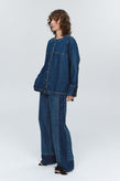 Marle Seam Shirt - Washed Indigo