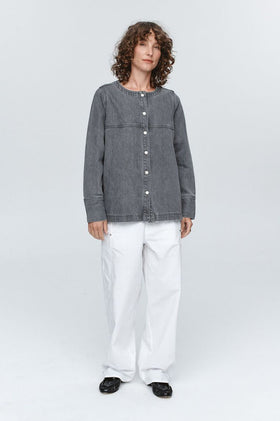 Marle Seam Shirt - Stone
