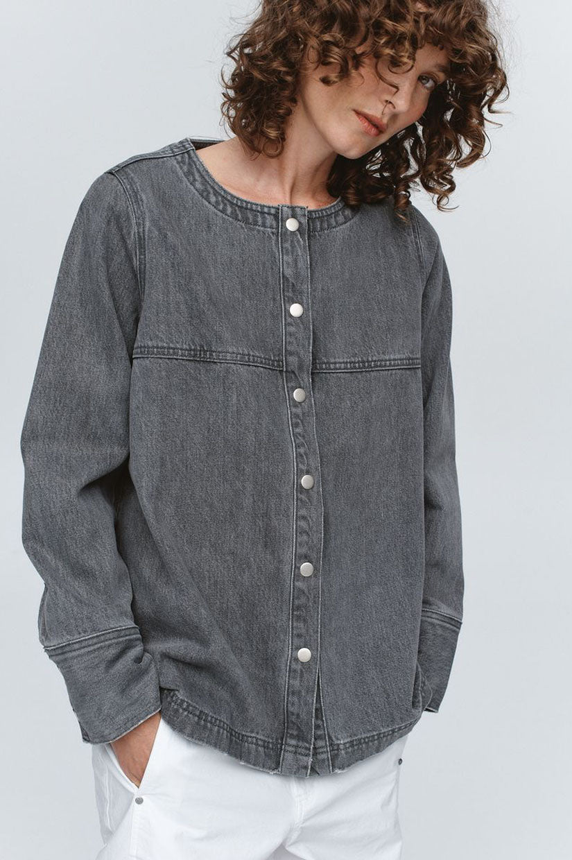 Marle Seam Shirt - Stone