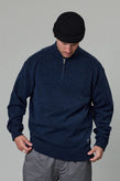Just Another Fisherman Merino Keyport 1/4 Zip - Indigo