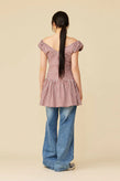 Ruby Selma Mini Dress - Merlot Gingham