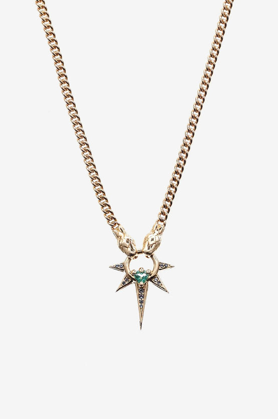 Stolen Girlfriends Club Serpent Spike Necklace - Gold