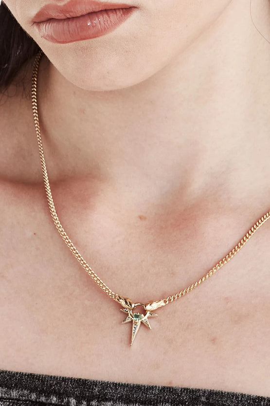 Stolen Girlfriends Club Serpent Spike Necklace - Gold