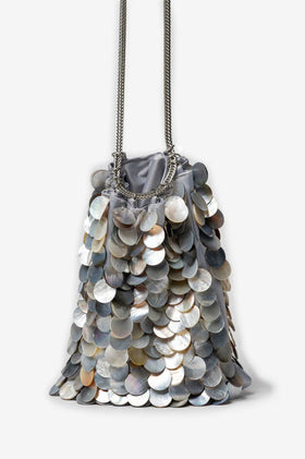 La Tribe Shell Chain Bag - Sky