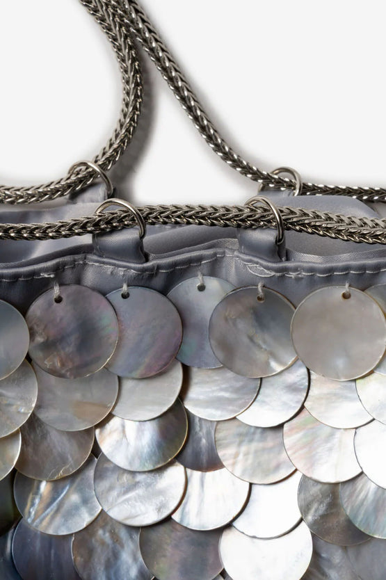 La Tribe Shell Chain Bag - Sky