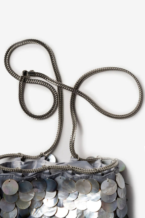 La Tribe Shell Chain Bag - Sky