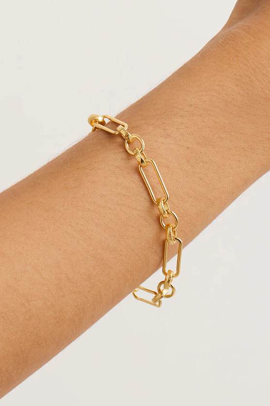 By Charlotte Shield Bracelet - Gold