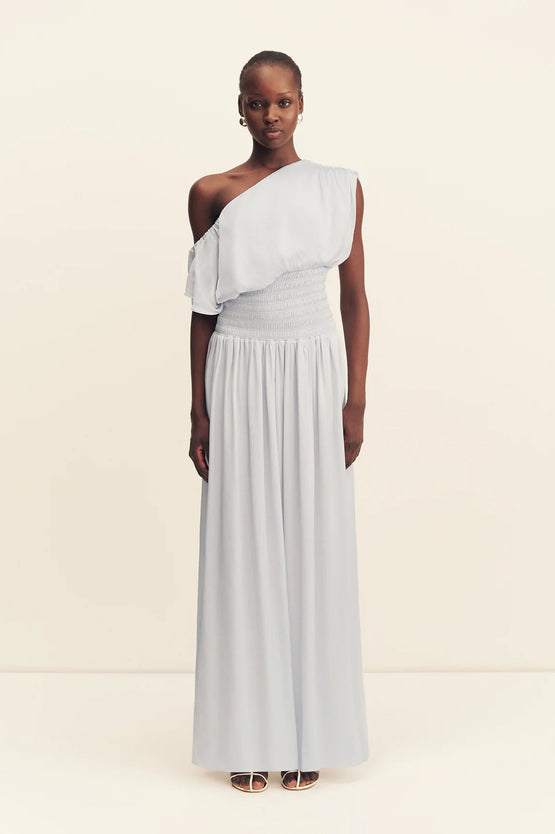 Shona Joy Agnes Shirred Maxi - Sky