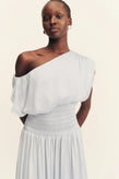 Shona Joy Agnes Shirred Maxi - Sky