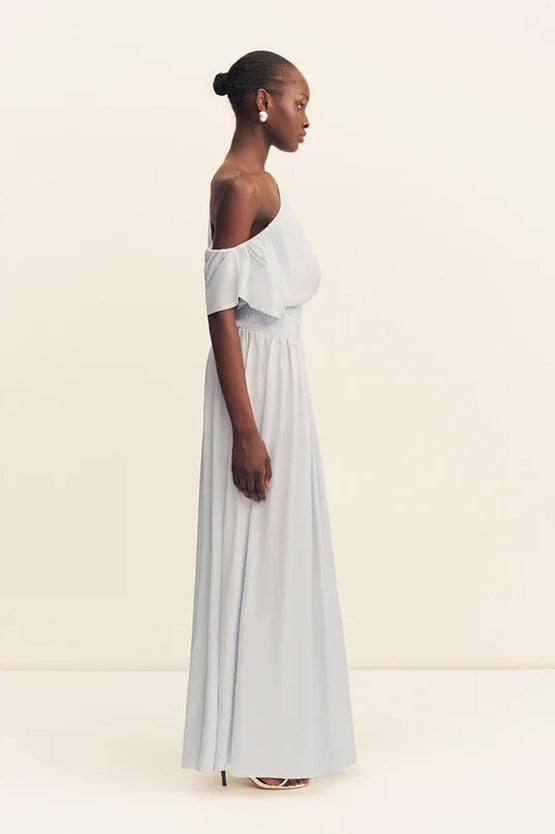 Shona Joy Agnes Shirred Maxi - Sky