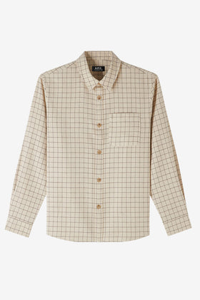 A.P.C M Surchemise Trek Shirt - Ecru