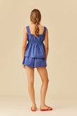 Ruby Beri Short - Midnight Blue Stripe