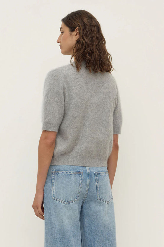 Assembly Carina Wool SS Cardi - Grey Marle