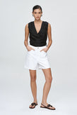 Marle Classic Jean Short - Blanc