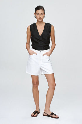 Marle Classic Jean Short - Blanc