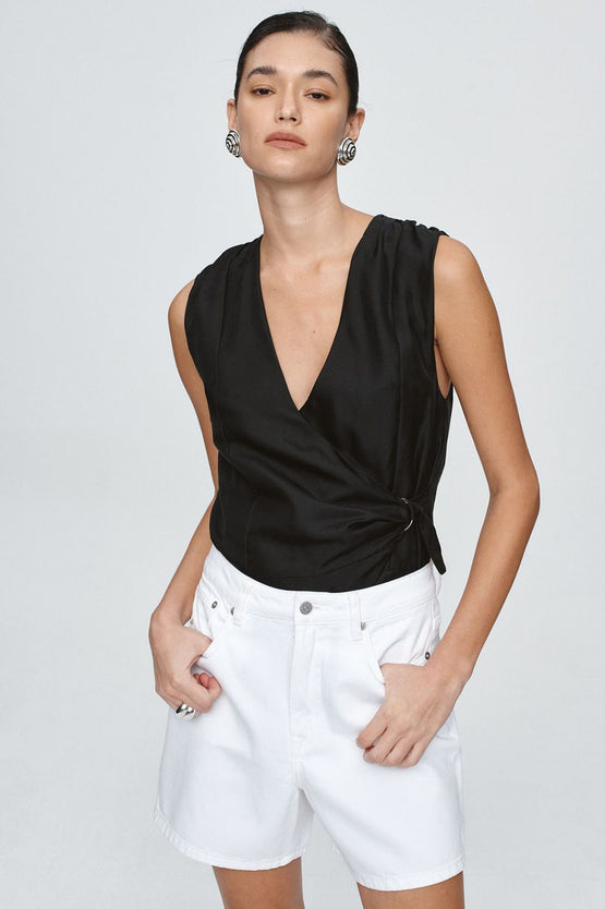 Marle Classic Jean Short - Blanc