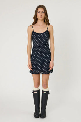 Remain Sienna Mini Dress - Indigo Spot