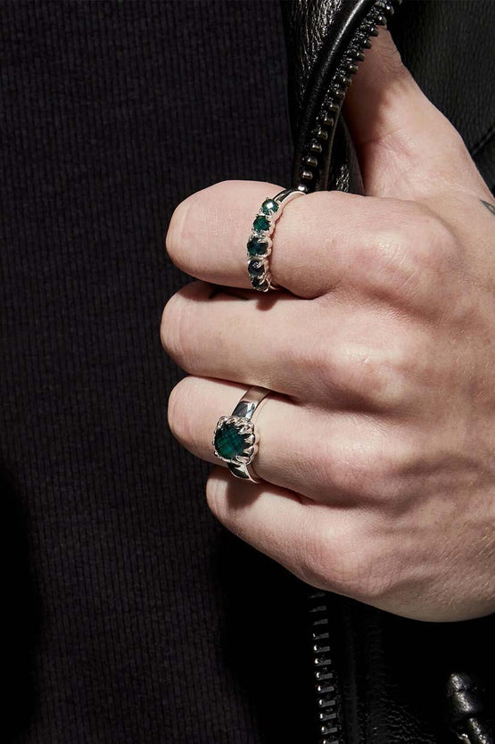 Stolen Girlfriends Club Baby Claw Mood Ring - Silver