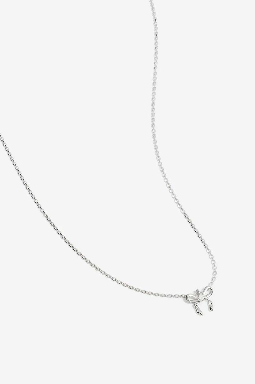 By Charlotte Forever More Bow Necklace - Silver