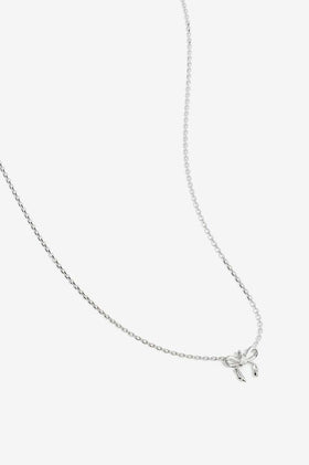 By Charlotte Forever More Bow Necklace - Silver