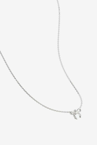 By Charlotte Forever More Bow Necklace - Silver
