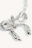 By Charlotte Forever More Bow Necklace - Silver