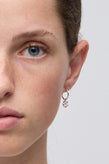 Meadowlark Posie Signature Hoops - Silver Pink Sapphire