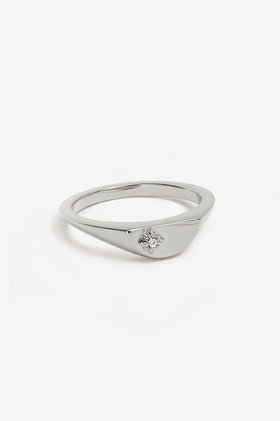 By Charlotte Lotus Ring - Silver