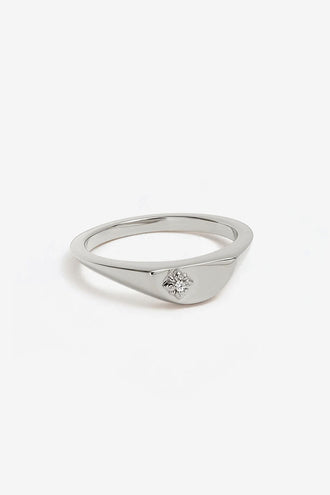 By Charlotte Lotus Ring - Silver
