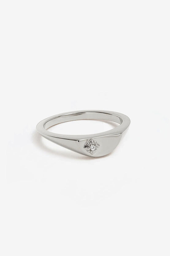By Charlotte Lotus Ring - Silver