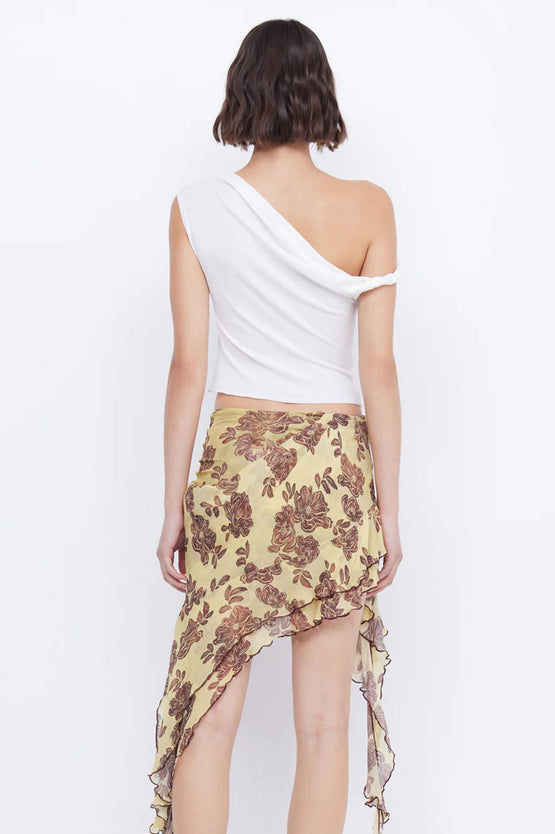 Bec & Bridge Malibu Bay Frill Skirt - Citrus Floral