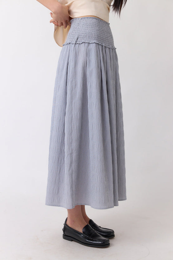 Sylvester Petite Check Skirt - Grey