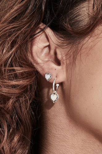 Stolen Girlfriends Club Dahlia's Heart Anchor Sleepers - Silver