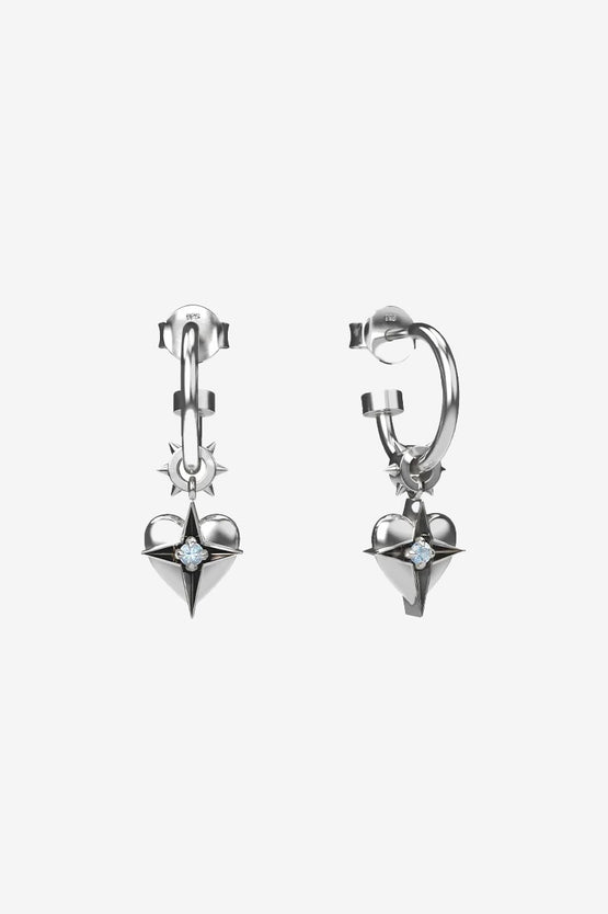 Stolen Girlfriends Club Celestial Heart Anchor Sleeper - Silver