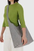 Baggu Large Nylon Sling - Black White Gingham