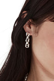 Stolen Girlfriends Club S-Logo Drop Earrings - Silver