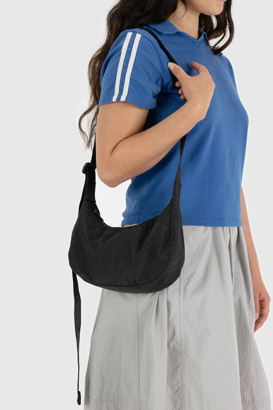 Baggu Small Nylon Crescent Bag - Black