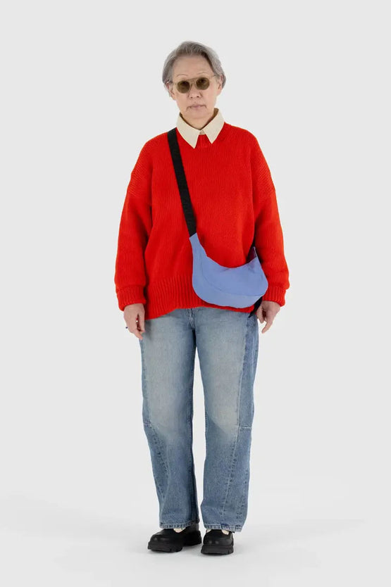 Baggu Small Nylon Crescent Bag - Cornflower