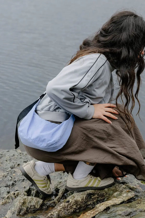 Baggu Small Nylon Crescent Bag - Cornflower