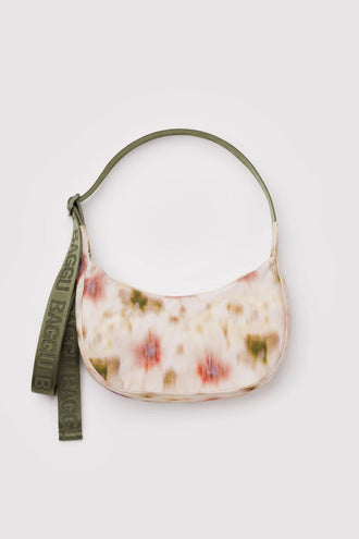 Baggu Small Nylon Crescent Bag - Abstract Floral