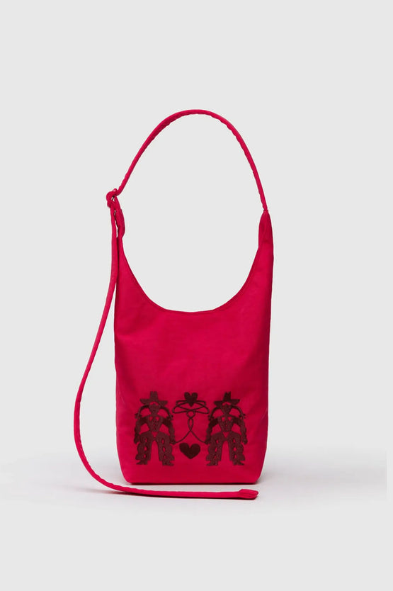 Baggu Small Nylon Sling - Embroidered Cowgirl