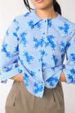 Sylvester Wallpaper Smock Top - Blue