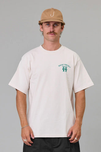 Just Another Fisherman Smoke Fish Deli Sea Tee - White