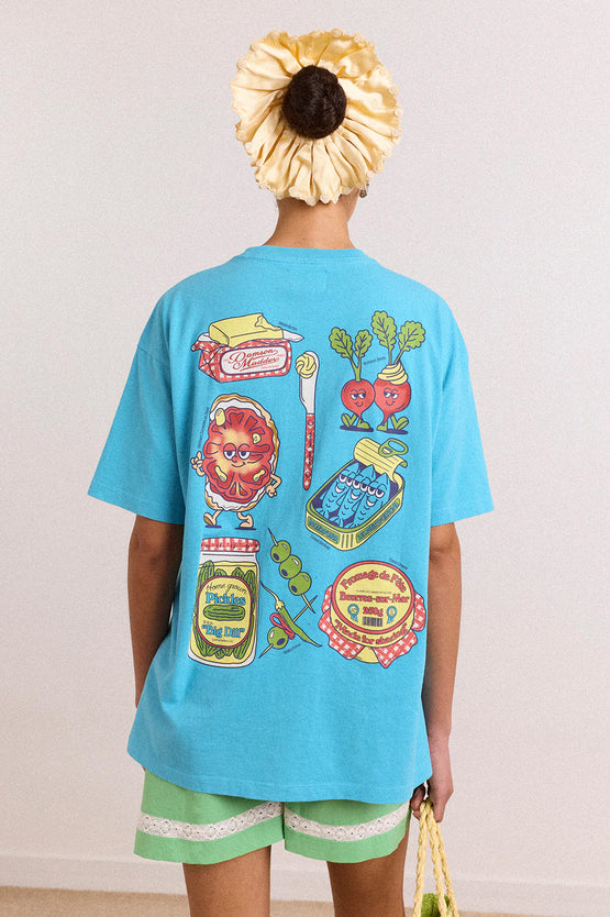 Damson Madder Snack Plate Tee - Blue