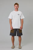 Just Another Fisherman Snapper Sea Tee - Silver Marle
