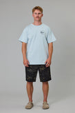 Just Another Fisherman Snapper Sea Tee - Sterling Blue