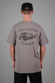 Just Another Fisherman Snapper Logo Tee - Grey