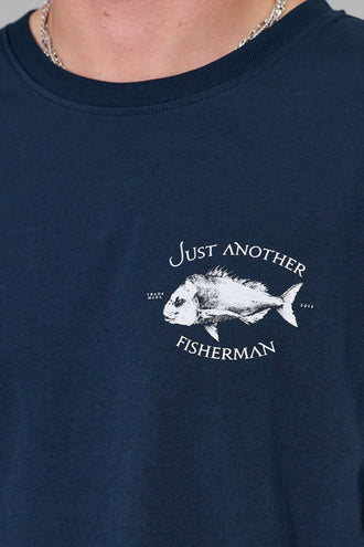 Just Another Fisherman Snapper Sea Tee - Navy