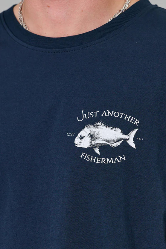 Just Another Fisherman Snapper Sea Tee - Navy